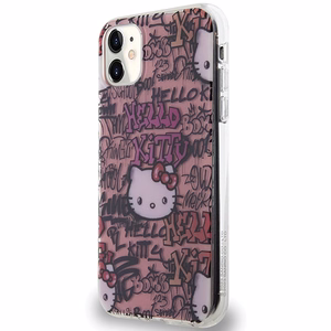 Hello Kitty IML grafičių dėklas telefonui iPhone 11 / Xr - rožinis