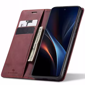 Piniginės dėklas Galaxy S25+ raudonas