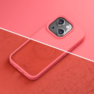Etteri silikoninis dėklas telefonui iPhone 15 6,1" avietinis