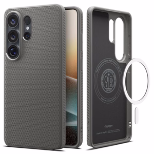 SPIGEN dėklas LIQUID AIR MAG, suderinamas su MagSafe, skirtas SAMSUNG S26 Ultra marble grey