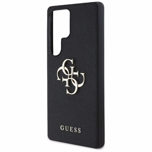 GUESS чехол SAMSUNG S25 Ultra GUHCS25LPGT4MBK (PU Grained Big 4G and Classic Logo) черный