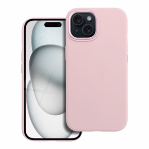 Чехол для iPhone 15 Forcell F-Protect Frame Premium совместим с MagSafe розовый
