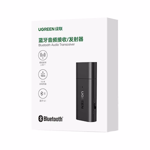 Ugreen Bluetooth 5.1 siųstuvas / imtuvas belaidis garso adapteris 3.5mm mini jack juodas (CM523 60300)