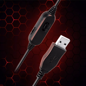 Kruger&Matz Warrior GH-10 ant ausų dedamos žaidimų ausinės
