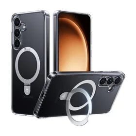 Torras Ostand Series dėklas telefonui Samsung S25 (skaidrus)