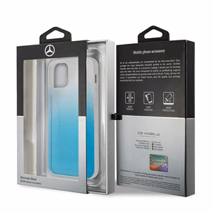 Mercedes Transparent Line dėklas telefonui iPhone 12 / iPhone 12 Pro - mėlynas