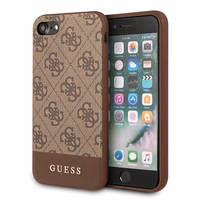 Guess 4G Stripe Collection dėklas telefonui iPhone 7 / 8 / SE 2020 / SE 2022 - Rudas