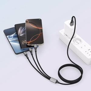 Кабель Tech-Protect UltraBoost DNA 3in1 USB-C Micro-USB Lightning 120 см - серый