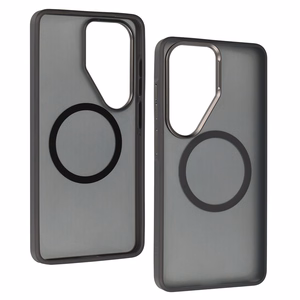 Liavec Soft Dėklas Metal Frame for Samsung Galaxy S26 Ultra pilkas