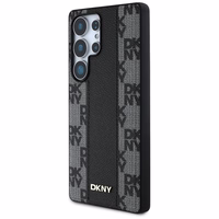DKNY odinis languoto rašto magnetinis dėklas telefonui Samsung Galaxy S25 Ultra - juodas