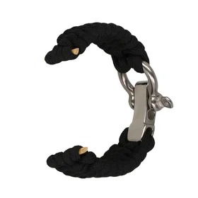 Universalus nailono dirželis 22mm dizainas 1 juodas