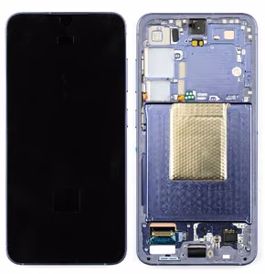 Ekranas Samsung S921 S24 su lietimui jautriu stikliuku ir rėmeliu Cobalt Violet originalus (used Grade A)