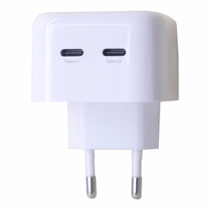 Sieninis įkroviklis MX THUNDER PD 35W, 2xUSB-C baltas