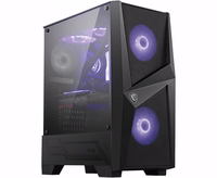 MSI MAG Forge 100M „Midi Tower“ Juoda, Permatomas