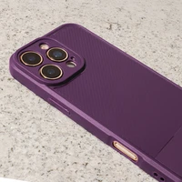 Dėklas telefonui paprastas anglies pluošto iPhone 12 6,1 violetinis