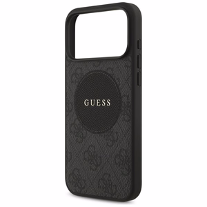 Guess 4G Circle Classic Logo Magnetinis dėklas telefonui iPhone 17 Pro Max - juodas