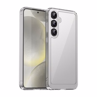 Kosminės erdvės dėklas su geliniu rėmeliu Samsung Galaxy S25+ - skaidrus