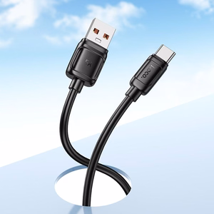 Kabelis USB A į USB C Hoco PD 5A 100W 1 m X115 juodas