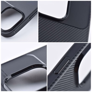 Чехол iPhone 14 PRO Carbon Premium черный