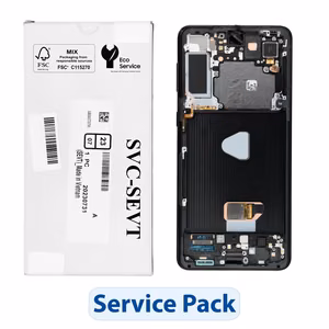 ServicePack LCD ekranas SAMSUNG S21 Plus G996B GH82-27268A Juoda