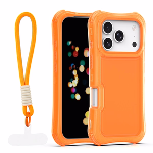 Safepop dėklas su dirželiu skirtas iPhone 17 Pro 6,3" oranžinis
