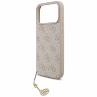 Guess 4G Charms Collection MagSafe dėklas telefonui iPhone 17 Pro Max - rožinis