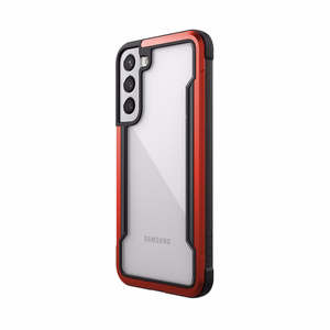 X-Doria Raptic Shield Pro dėklas, skirtas Samsung Galaxy S22+ 5G, su antimikrobine apsauga, raudonas