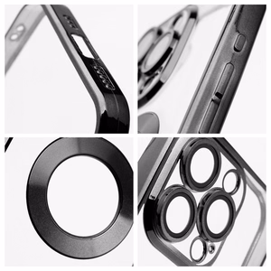 GLAM dėklas telefonui IPHONE 17 juodas