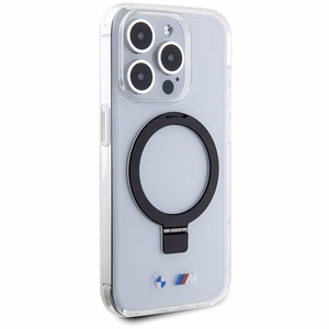 BMW žiedo stovas M kolekcija Magnetinis dėklas telefonui iPhone 15 Pro - skaidrus