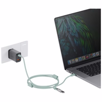 Laidas ENERGEA Lasso Lanyard virvutė telefonui USB-C - USB-C 1.5m 240W šalavijų