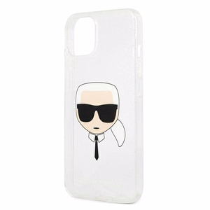 Karl Lagerfeld Glitter Karl's Dėklas telefonui iPhone 13 mini - sidabriškas