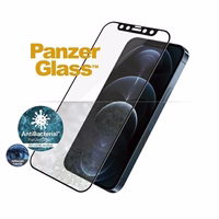 PanzerGlass E2E Anti-Bluelight iPhone 12 Pro Max 6,7" dėklas Friendly AntiBacterial Microfracture juodas/juodas