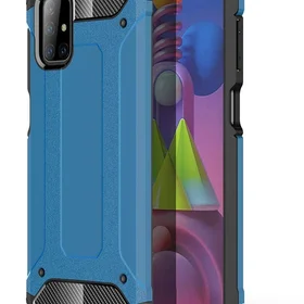 Hybrid Armor Case tvirtas apsauginis dėklas Samsung Galaxy M51 mėlynas