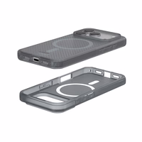 UAG Urban Armor Gear dėklas DOT suderinamas su MagSafe iPhone 17 Pro pelenų