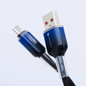 Cable USB A to Micro USB Forcell F-Energy QC3.0 2,4A 18W Gradient 1 m C351 black