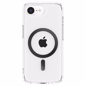 Чехол Spigen Ultra Hybrid MagSafe для iPhone 16e / 17e Carbon Fiber - прозрачный