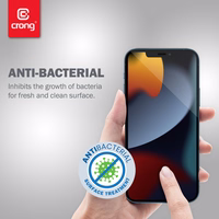 Crong Anti-Bacterial 3D Armor Glass – 9H grūdintas stiklas the entire iPhone 13 mini screen + installation frame