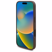 Guess GUHMP16SP4ROPEMCW iPhone 16 6.1" rudas/rudas kietas dėklas 4G Gėlių Raštas Magnetinis