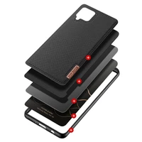 Dux Ducis Fino dėklas padengtas nailono medžiaga Samsung Galaxy A42 5G juodas