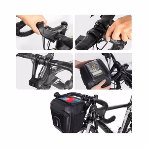 WILDMAN дорожная сумка для руля велосипеда с молнией WILDMAN GS9 3L черная