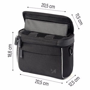 Wozinsky Handlebar Bag Bike Shoulder Bag Black (WBHBB-01)