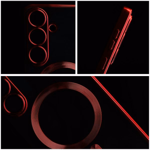 ELECTRO MAG COVER magnetinis dėklas telefonui, suderinamas su MagSafe, skirtas SAMSUNG S26 Pro, raudonas