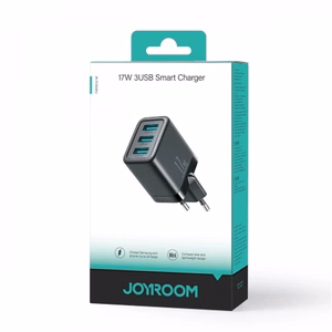 Įkroviklis Joyroom JR-TCN02 juodas 17W (3xUSB)