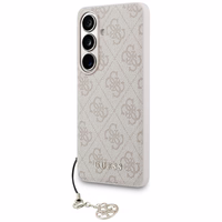 Guess dėklas 4G Classic Logo Charm MagSafe for Samsung Galaxy S26 rožinis