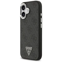 GUESS dėklas telefonui (m) IPHONE 17 suderinamas su MagSafe PU 4G W/Triangle Logo SL - juodas