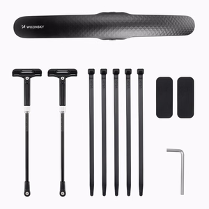 Wozinsky WBR-01 universalus reguliuojamas dviračio purvasaugis - juodas