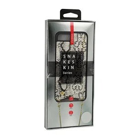 Dėklas SNAKE odinis IPHONE XS MAX baltas