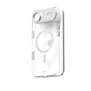 Moshi iGlaze MagSafe dėklas, skirtas iPhone Air, „Luna Silver“ spalvos