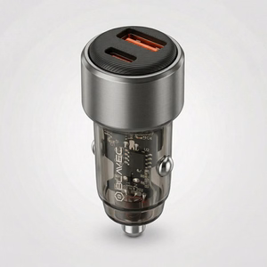 Blavec Automobilinis įkroviklis BS-05B Nitro - USB + Type C - QC 3.0 18W PD 65W (CCBS05BN-UCB) juodas