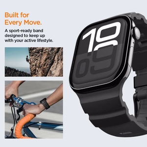 SPIGEN WBS2 dirželis APPLE WATCH 8 / 9 / 10 / 11 / SE / ULTRA (44 / 45 / 46 / 49 MM) juodas